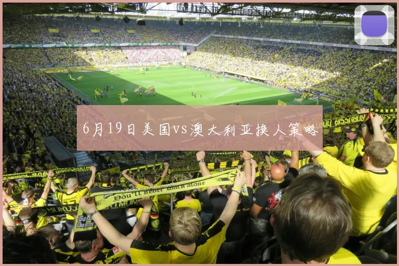 6月19日美国vs澳大利亚换人策略